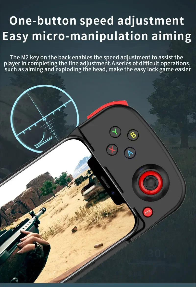 Controle de jogo sem fio extensível D3 Bluetooth 5.0 para celular Samsung Huawei Xiaomi Android iOS