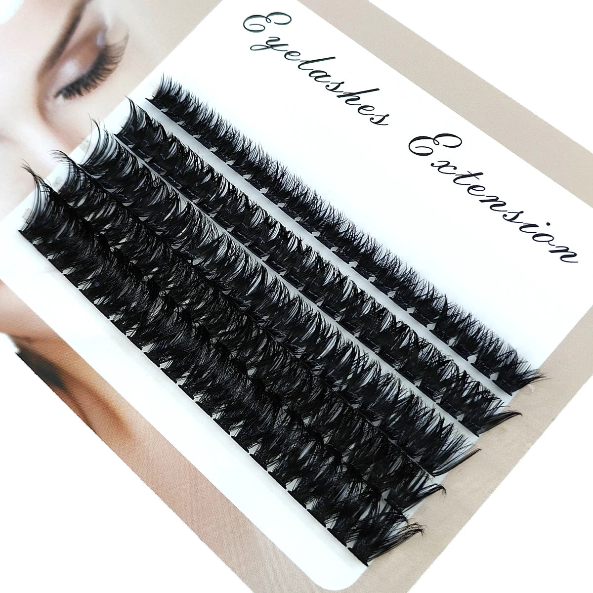HBZGTLAD 14 fileiras 5D cílios postiços em cluster 60D/80D/100D cílios grossos D/DD curvatura 9-16 mm cílios individuais mistos extensões de cílios faça você mesmo