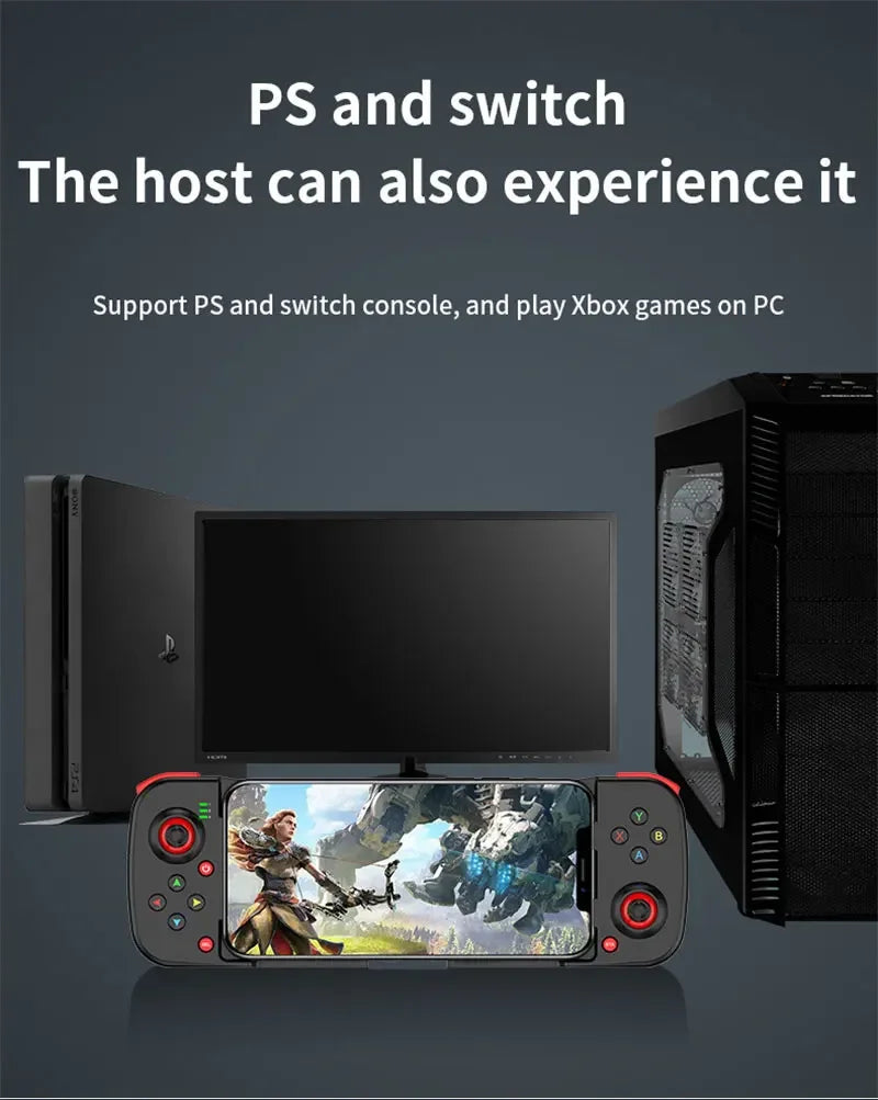 Controle de jogo sem fio extensível D3 Bluetooth 5.0 para celular Samsung Huawei Xiaomi Android iOS