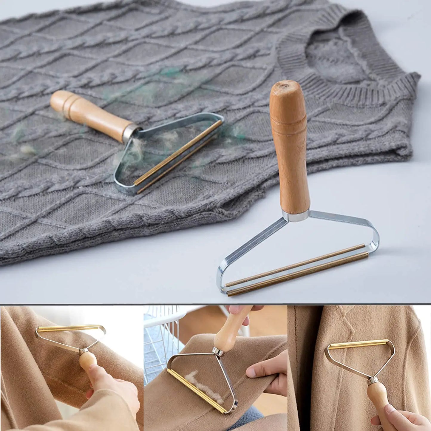 Removedor de fiapos portátil, escova removedora de pelos de animais de estimação, rolo removedor de fiapos manual, limpeza de sofás, roupas, escova de fiapos, ferramenta de barbear para tecidos