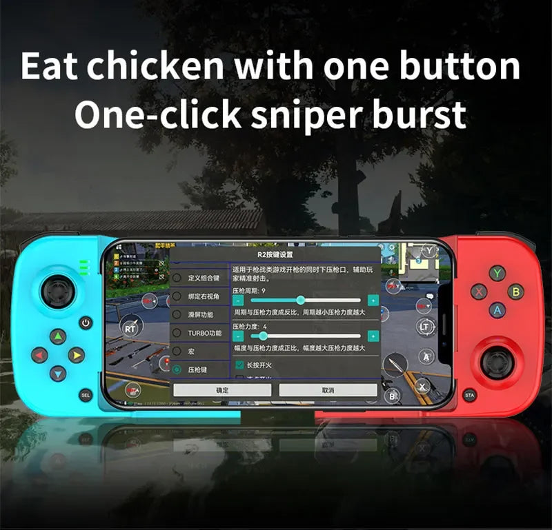 Controle de jogo sem fio extensível D3 Bluetooth 5.0 para celular Samsung Huawei Xiaomi Android iOS