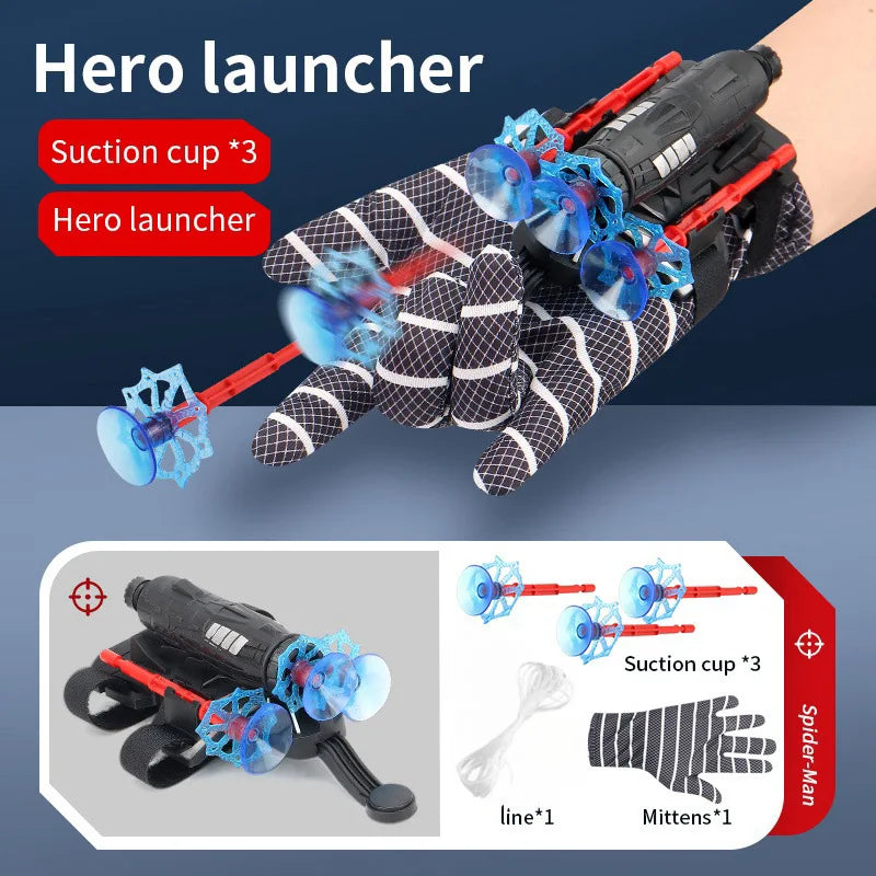 Novo para bonecos de ação do Homem-Aranha, personagens de anime, brinquedos infantis, conjunto de lançador de luvas, conjunto de brinquedos de pulso, figuras e hobbies